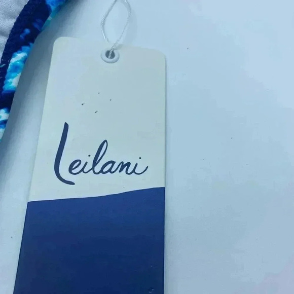 NWT Leilani blue tie dye swimsuit bottom size 16 - Picture 4 of 8